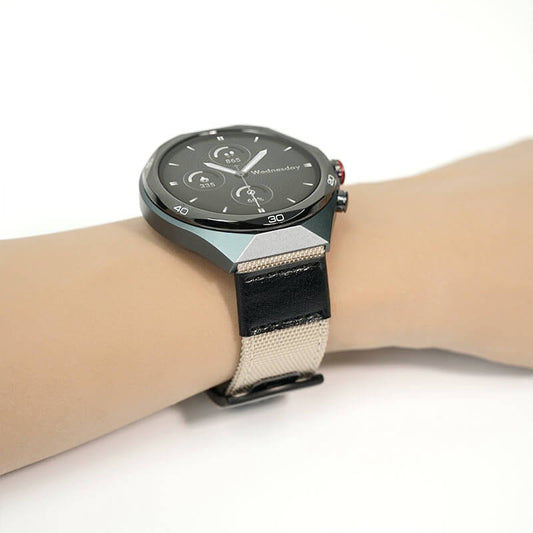 Light Khaki Jeep-Style Woven Watch Strap