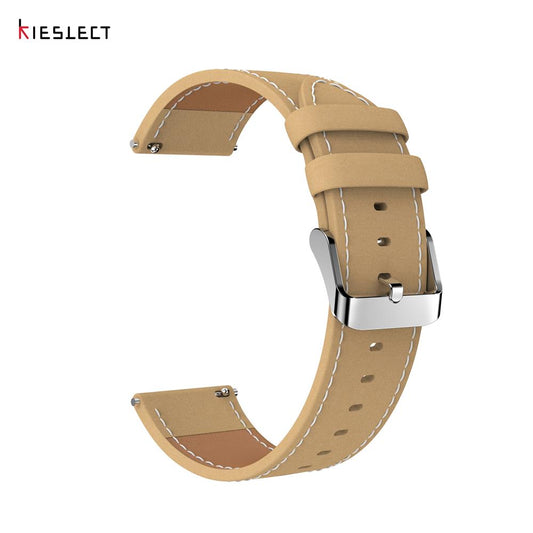 NEW-Khaki Suede Leather Watch Strap